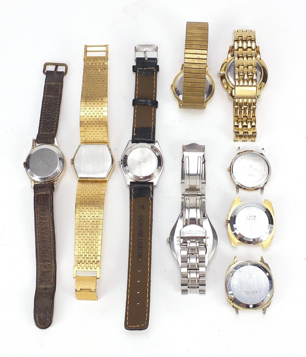 Vintage and later gentlemen's wristwatches including Swatch Irony, Smith's Empire, Citizen and - Image 4 of 6