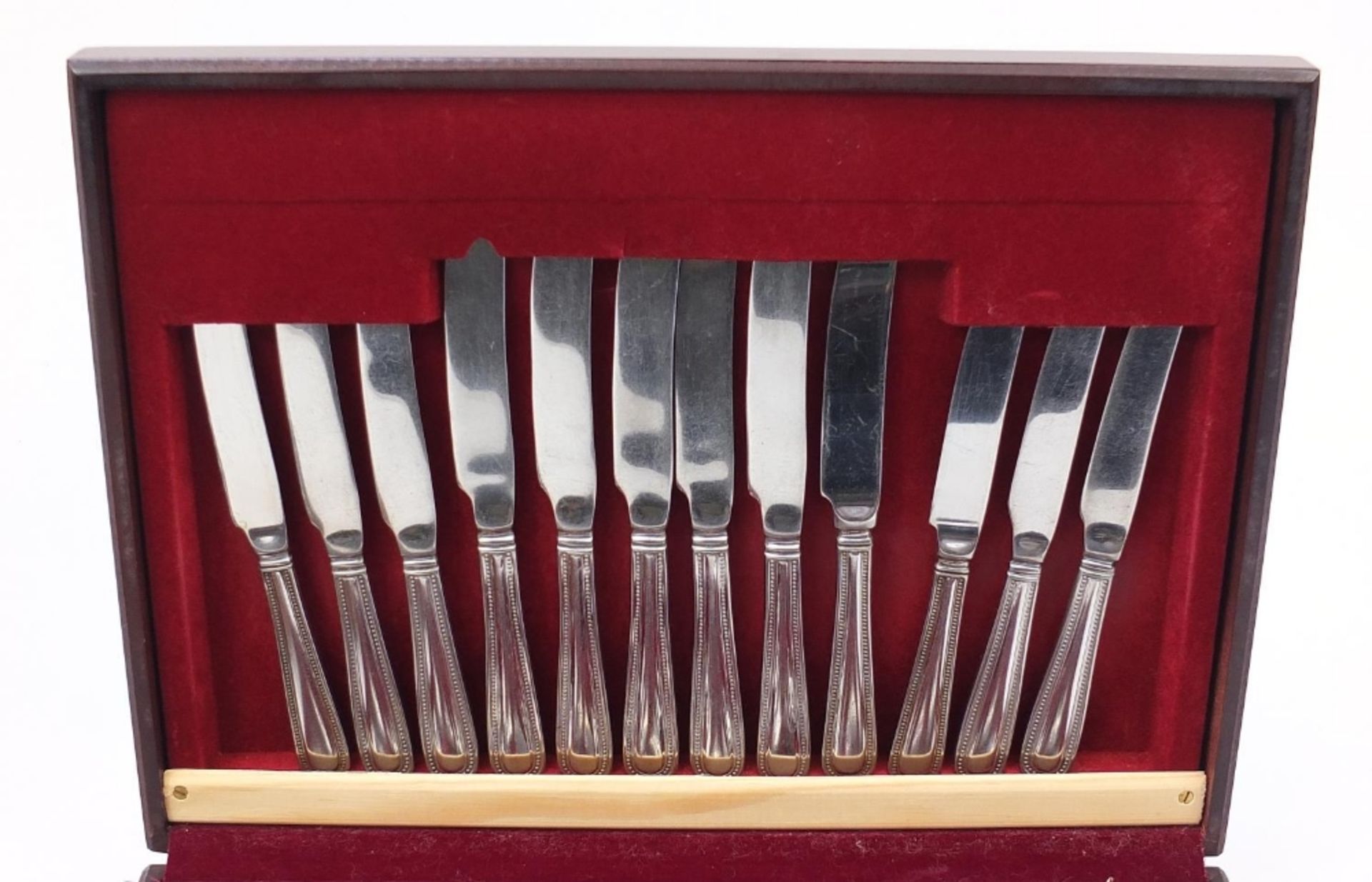 Two canteens of stainless steel cutlery including a 58 piece example by Anefa, the largest 45cm wide - Bild 6 aus 10