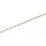 9ct gold Belcher link necklace, 66cm in length, 2.5g : For Further Condition Reports Please Visit