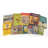 Sport related books including Football Parade presented by Stanley Matthews and The Big Book of
