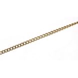 9ct gold curb link necklace, 50cm in length, 5.9g : For Further Condition Reports Please Visit Our
