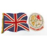 1908 Olympic Games cloth patch and Great Britain Olympic flag, previously owned by George Nicol, 400