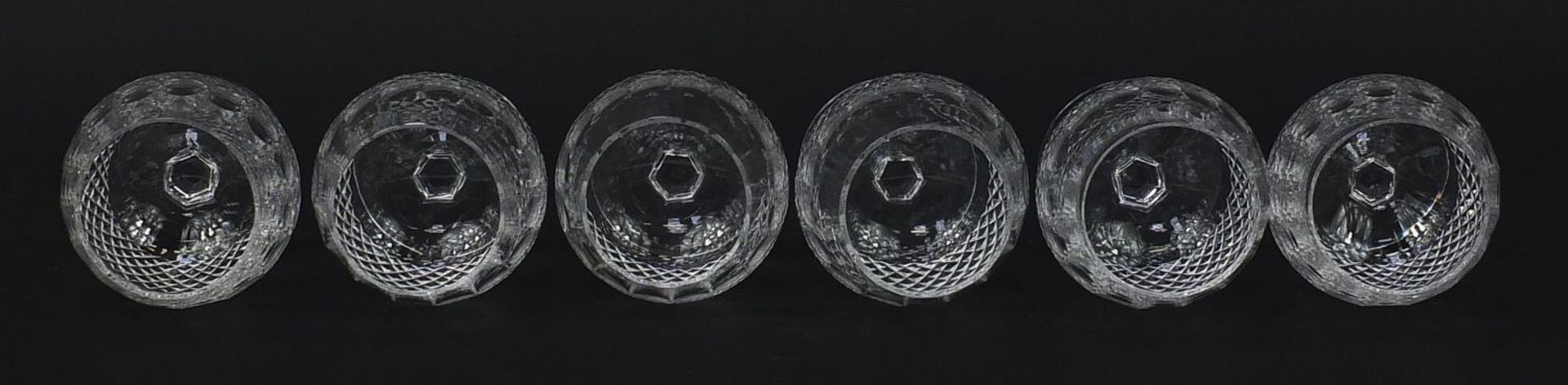 Set of six Waterford Crystal Colleen pattern brandy glasses with box, 13cm high : For Further - Image 6 of 8