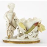 Moore, Victorian porcelain Putti sweetmeat dish, 17cm wide : For Further Condition Reports Please