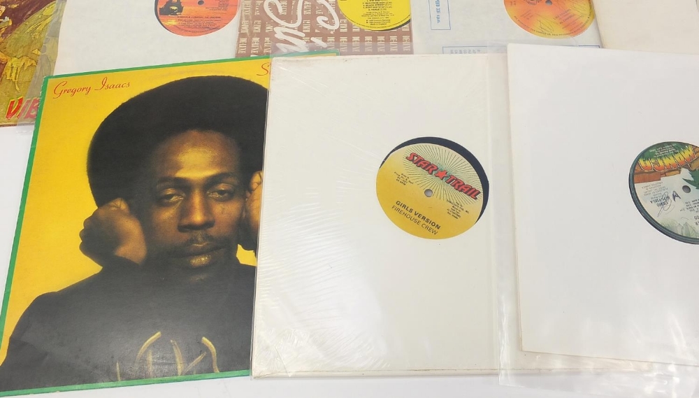 Reggae vinyl LP's and 12 inch singles including Lee Perry, Firehouse Crew, More Gregory, Gregory - Image 5 of 6
