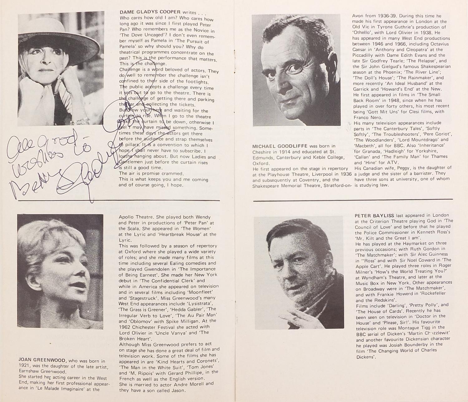 Collection of vintage signed theatre programmes including Judi Dench, Dame Gladys Cooper, Tommy - Image 8 of 29