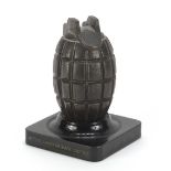 British military World War I mills hand grenade casting desk weight, 11.5cm high : For Further