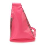 Ladies Texier pink leather shoulder bag with dust jacket, 37cm high : For Further Condition