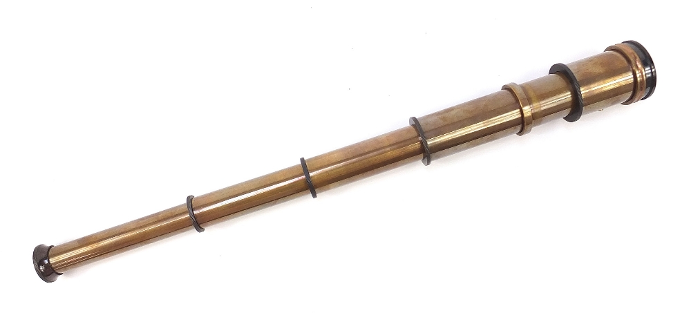 Naval interest three draw telescope with hardwood case, 14.5cm in length : For Further Condition - Image 5 of 8