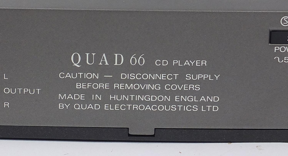Quad 66 CD player : For Further Condition Reports Please Visit Our Website - Updated Daily - Image 3 of 3