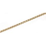 9ct gold Belcher link necklace, 60cm in length, 7.2g : For Further Condition Reports Please Visit