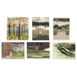 Clive Vosper - Six pencil signed limited edition prints in colour including Palm Walk, Sheffield