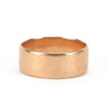 9ct gold wedding band, size W, 6.0g : For Further Condition Reports Please Visit Our Website -