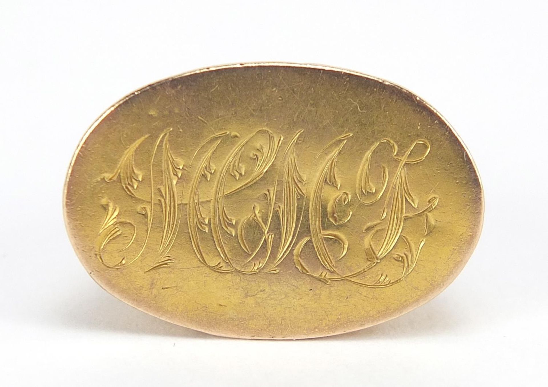 Victorian unmarked gold seal fob (tests as 9ct gold), 2.8cm high, 3.7g : For Further Condition - Image 5 of 5