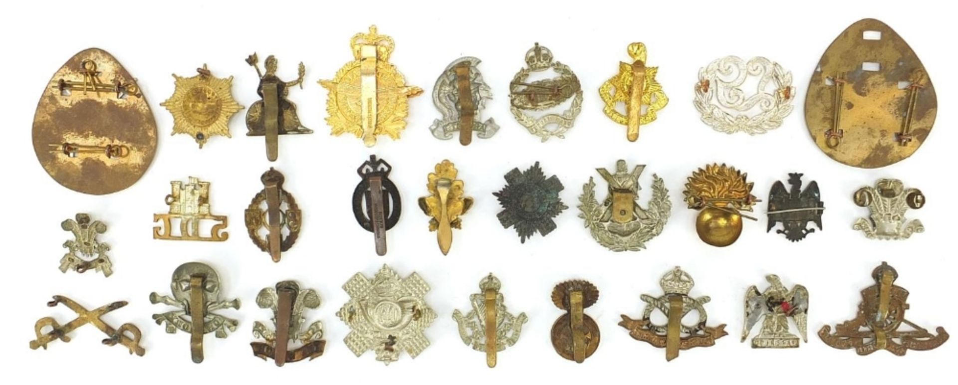 Military interest cap badges including Waterloo, The Welch and The Royal Sussex Regiment : For - Image 4 of 6