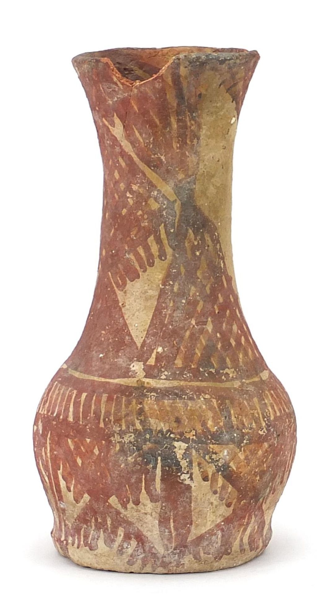 Pre Columbian terracotta vase, 27.5cm high : For Further Condition Reports Please Visit Our