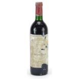 Bottle of 1986 Le Berger Baron Philippe de Rothschild Bordeaux red wine : For Further Condition