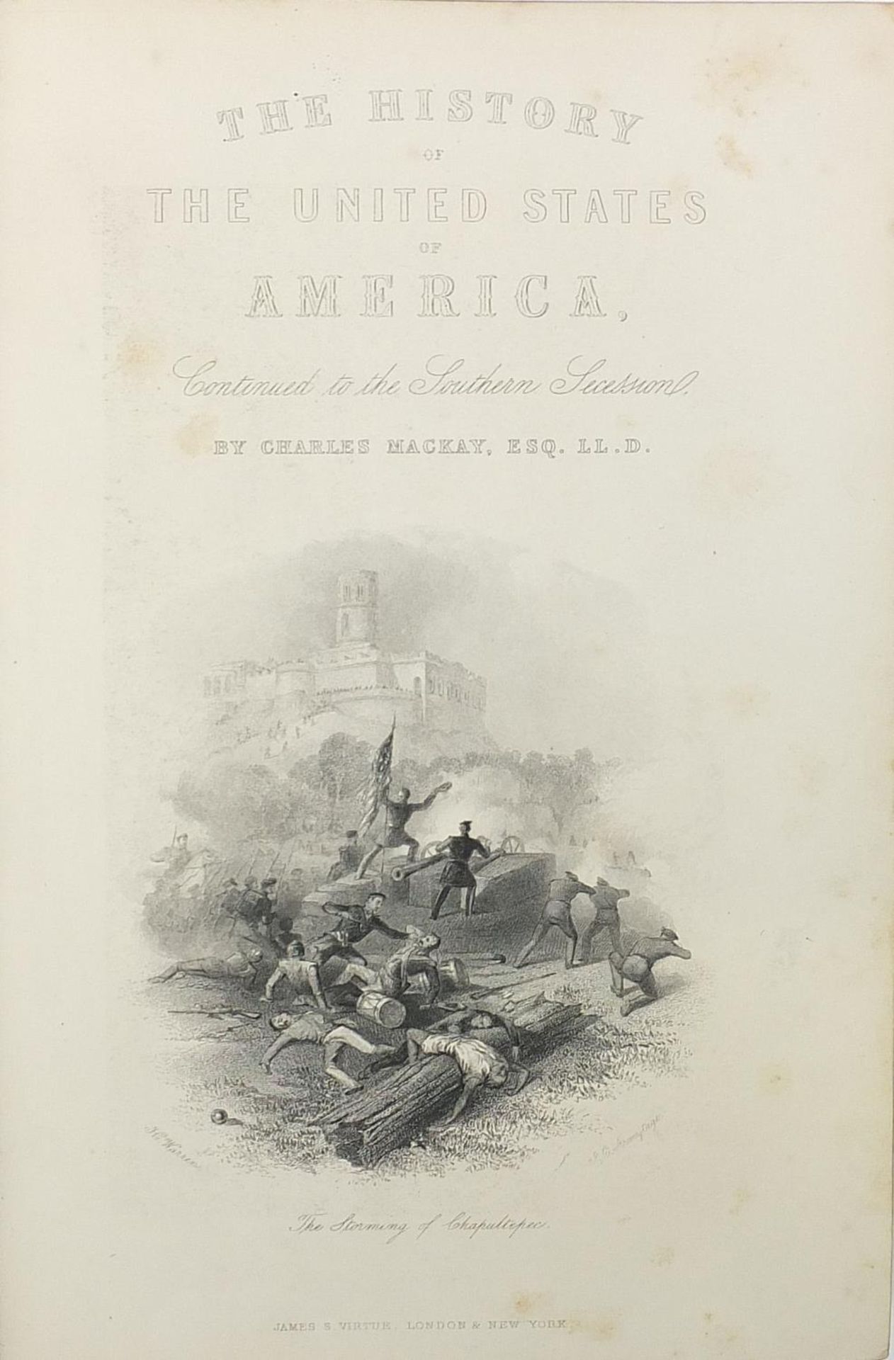 The History of the United States of America by Charles Mackay, two 19th century hardback books, - Image 3 of 7