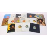 Reggae vinyl LP's and 12 inch singles including Lee Perry, Firehouse Crew, More Gregory, Gregory