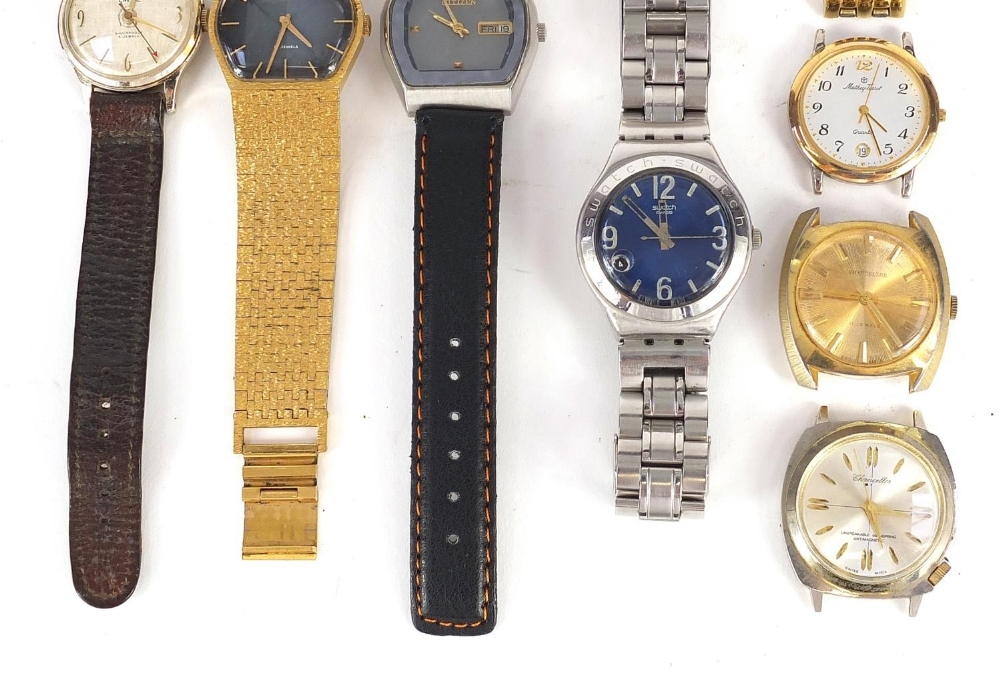 Vintage and later gentlemen's wristwatches including Swatch Irony, Smith's Empire, Citizen and - Image 3 of 6