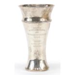 Olympic interest German silver trophy, previously owned by George Nicol, 400 metre athlete for Great