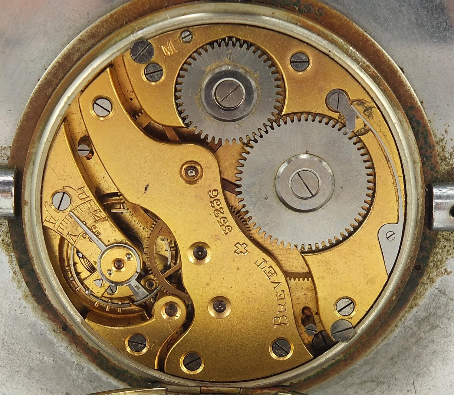 Art Deco chrome and Bakelite eight day desk clock retailed by Asprey of London, 16cm wide : For - Image 5 of 7