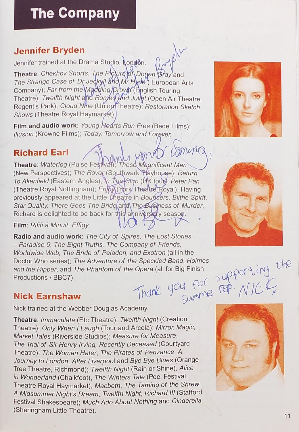 Collection of vintage signed theatre programmes including Judi Dench, Dame Gladys Cooper, Tommy - Image 28 of 29