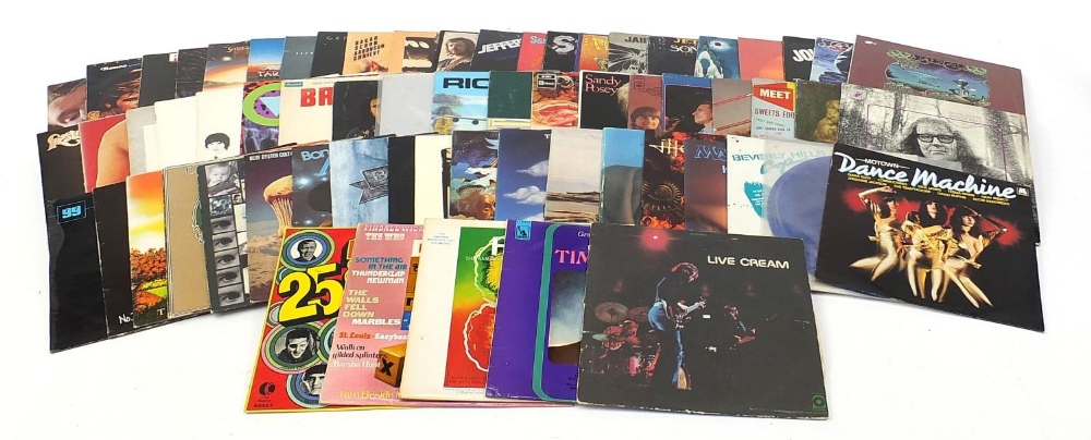 Vinyl LP's including Harvey Andrews, Bon Jovi, Full Cream, Emerson, Lake & Palmer, Jefferson, Thin
