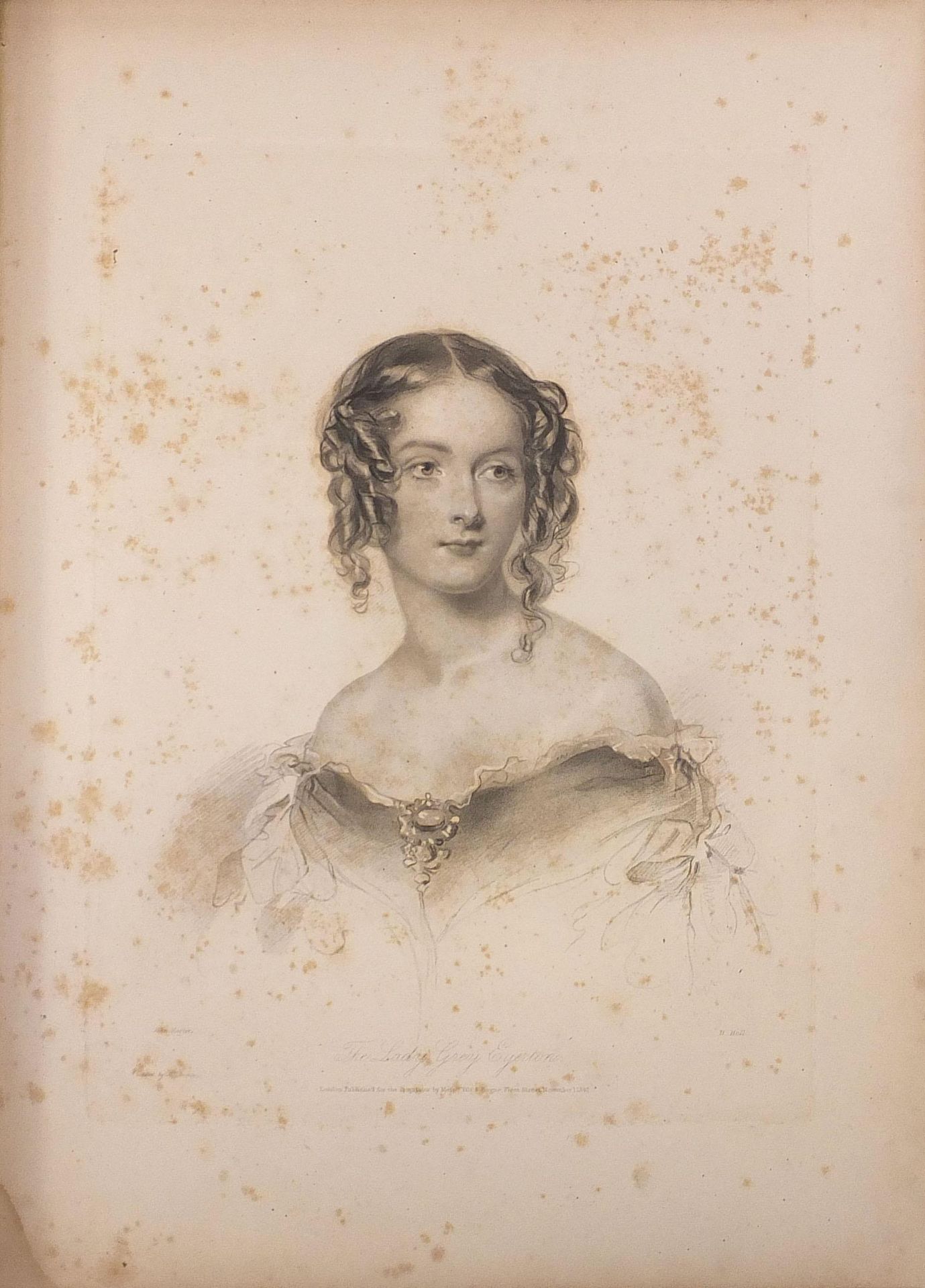 Four books with engravings including English Pearls, Portraits for the Boudoir, Outlines to - Image 3 of 13
