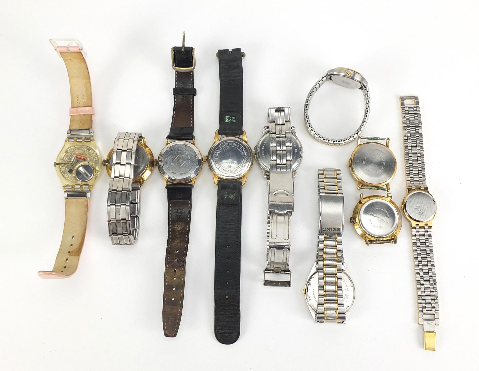 Vintage and later gentlemen's and ladies wristwatches including Renel, Timex, Seiko and Oris - Image 4 of 7