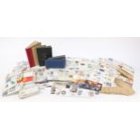 Collection of British and world stamps including covers, some in albums