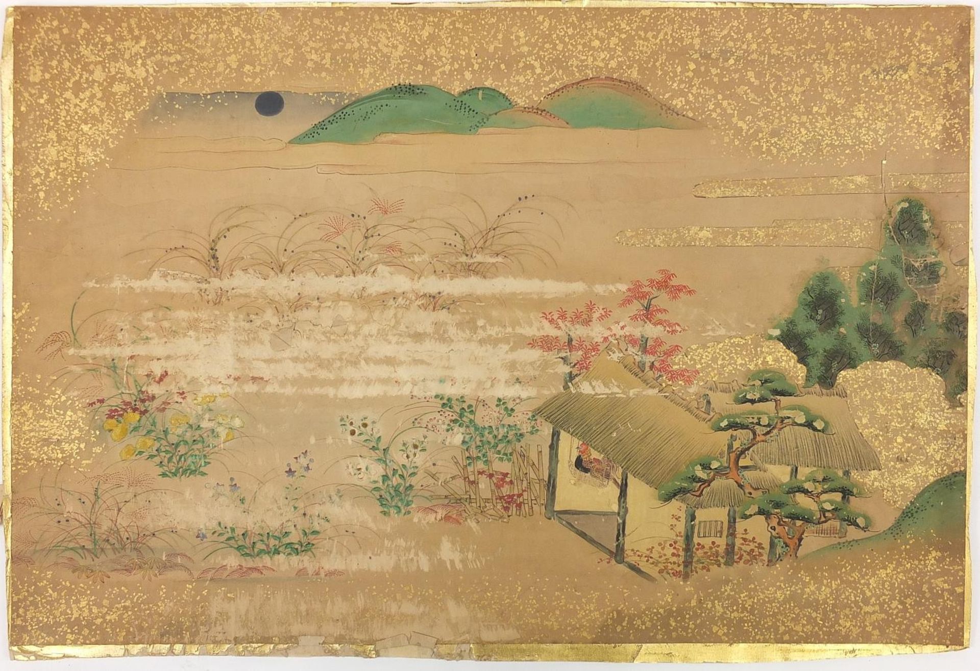 Five Chinese watercolours on paper including figures beside pagodas and figures in a boat, unframed, - Image 17 of 18