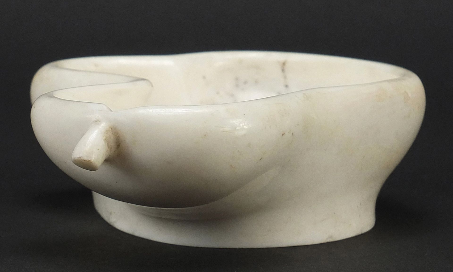 Chinese carved ivory brush washer in the form of a gourd, 15cm in length - Image 2 of 6