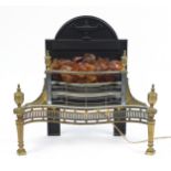 Adam's style electric fire with cast iron back, 65cm high