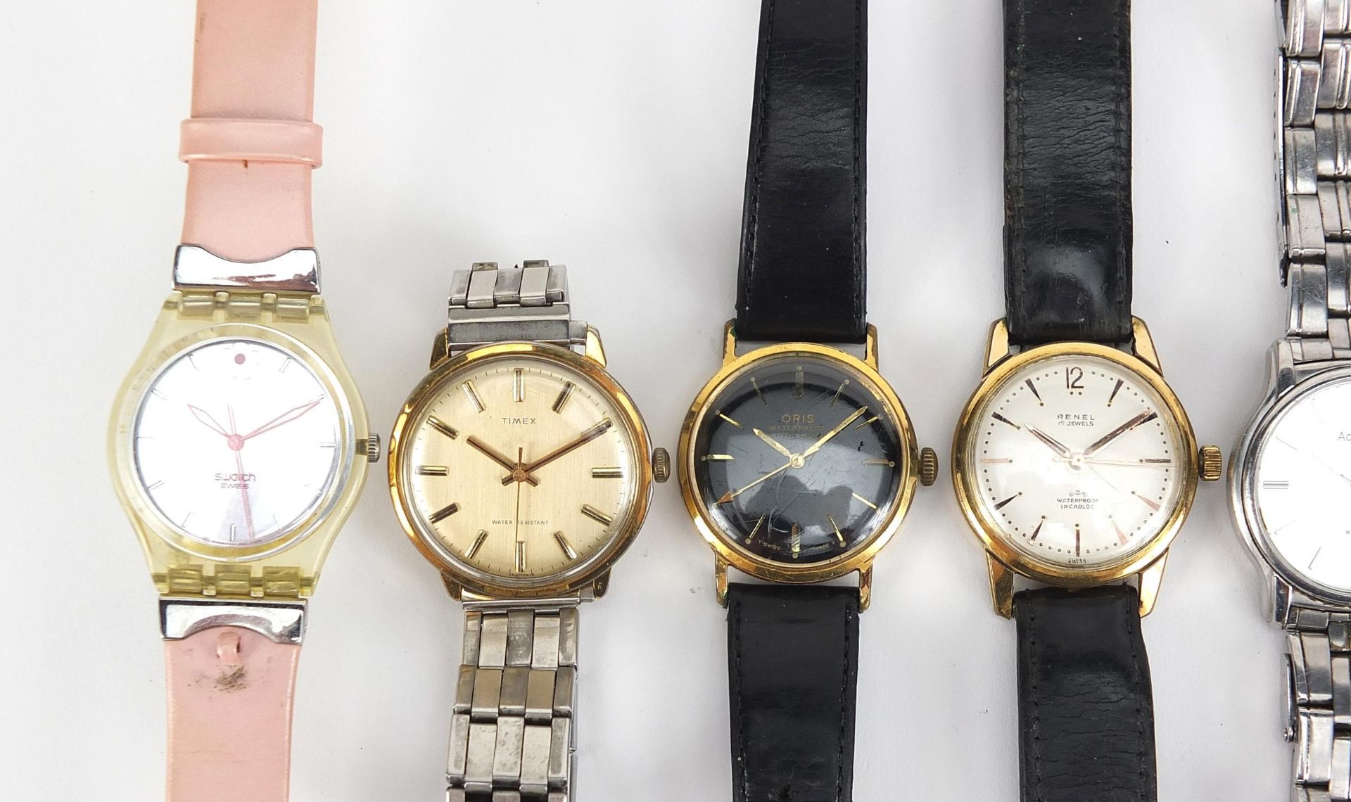 Vintage and later gentlemen's and ladies wristwatches including Renel, Timex, Seiko and Oris - Image 2 of 7