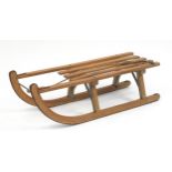 Vintage Davos wooden sled, 88cm in length