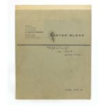 Sketch book with line drawings, signed in ink St John Earp, November 1964, Experiments