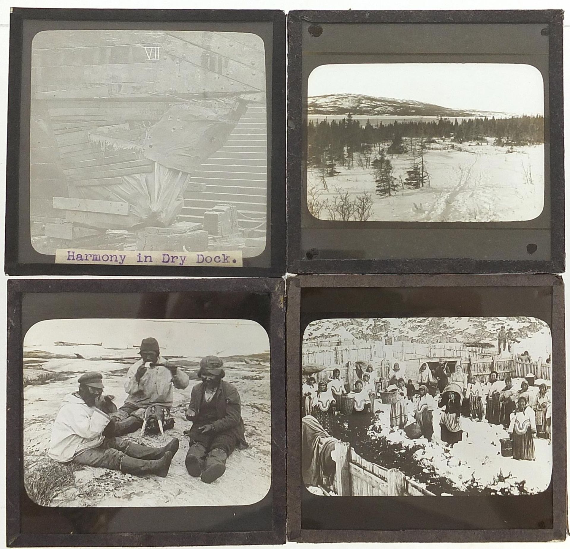 Collection of 19th century glass slides including ships - Image 6 of 8
