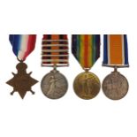 British military Victorian and later four medal group relating to PTE W G Day comprising Queen's