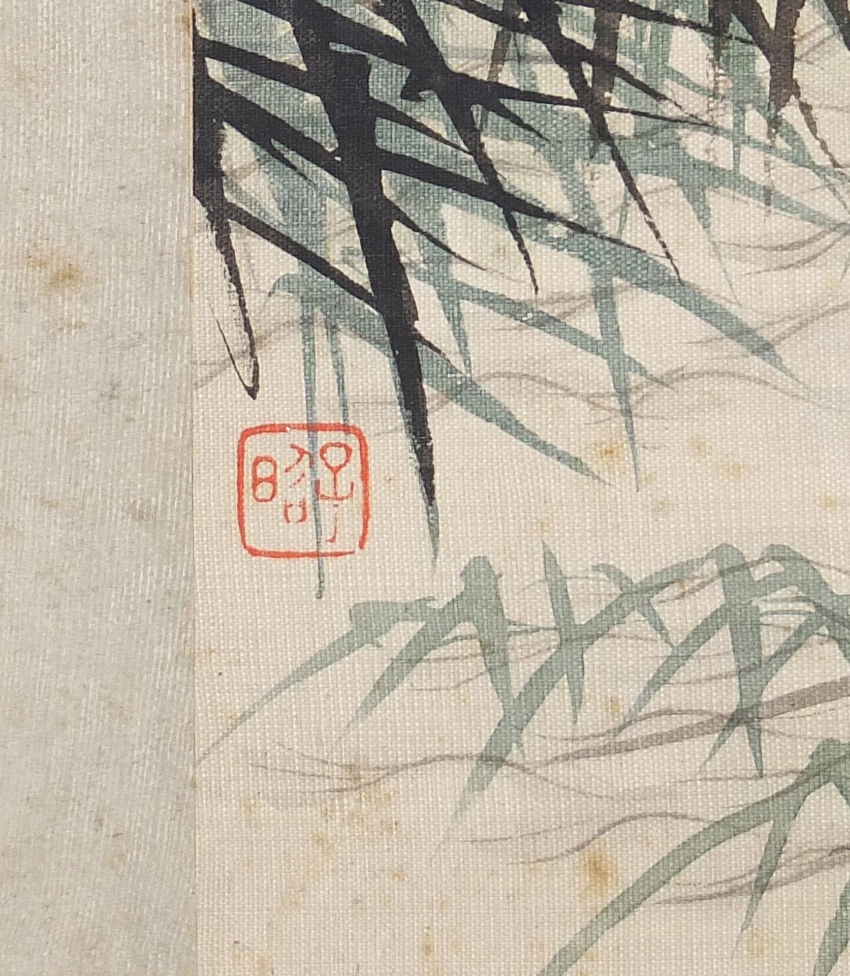 Five Chinese watercolours on paper including figures beside pagodas and figures in a boat, unframed, - Image 4 of 18