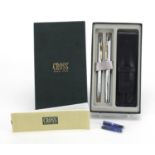 Cross fountain pen and ballpoint pen gift set