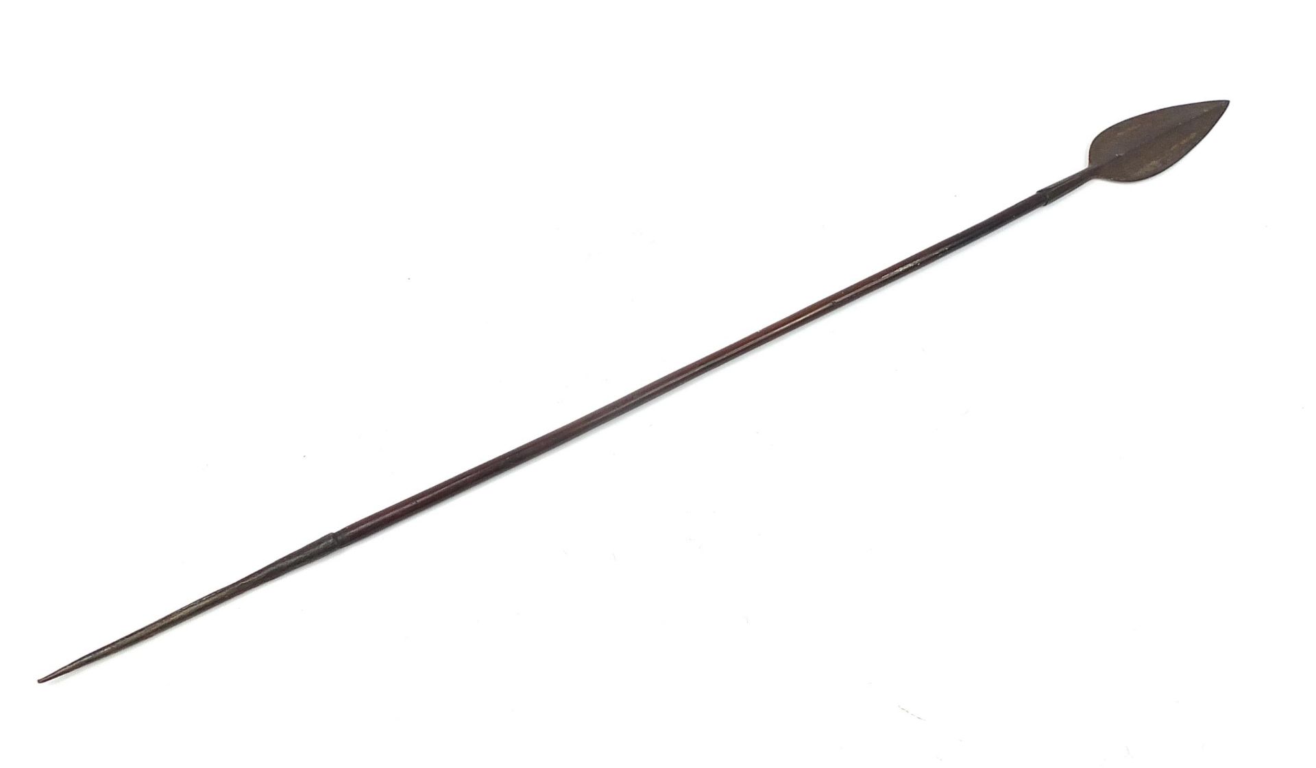 Tribal interest double ended spear, 154cm in length - Image 2 of 6