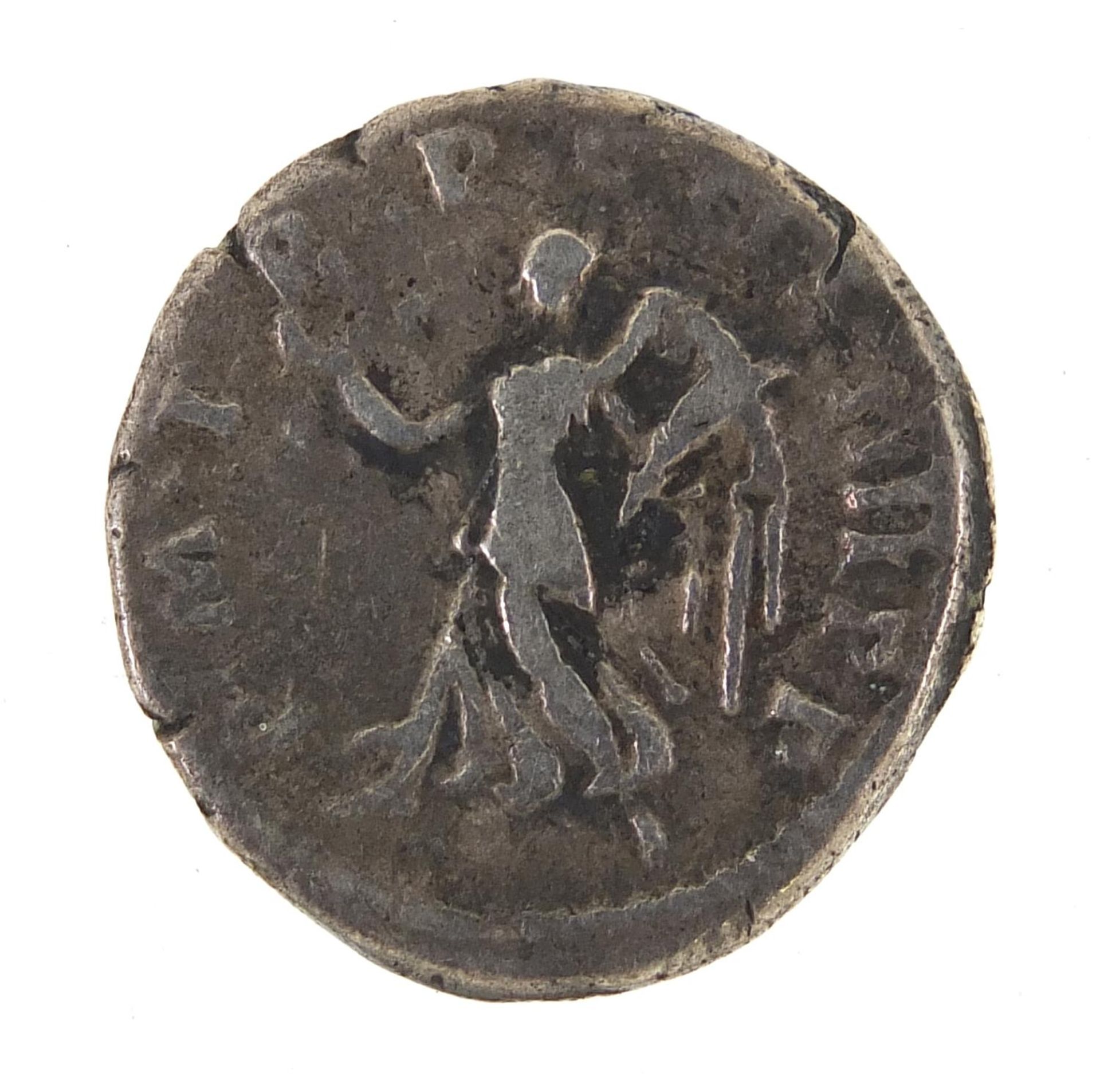 Roman silver coin, 18mm in diameter - Image 2 of 2