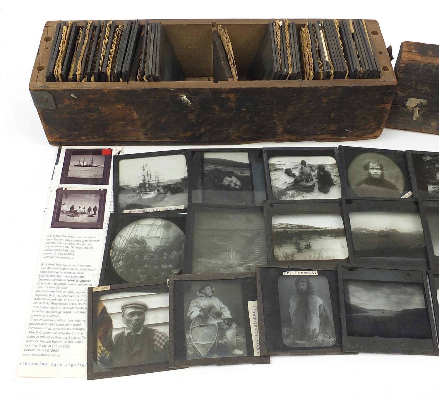 Collection of 19th century glass slides including ships - Image 3 of 8