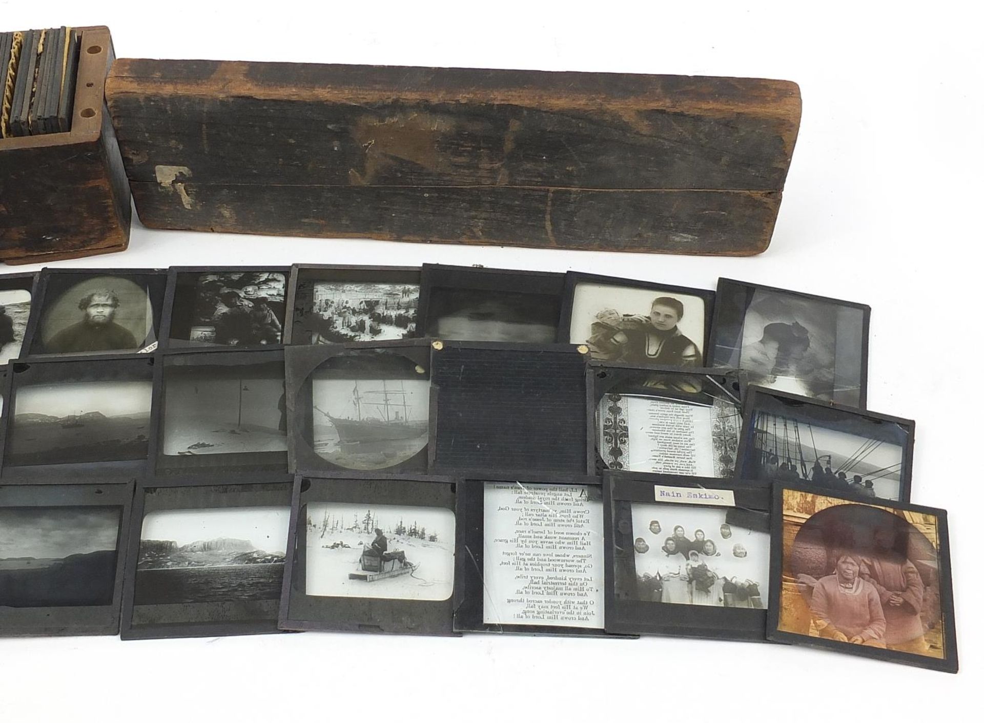 Collection of 19th century glass slides including ships - Image 2 of 8