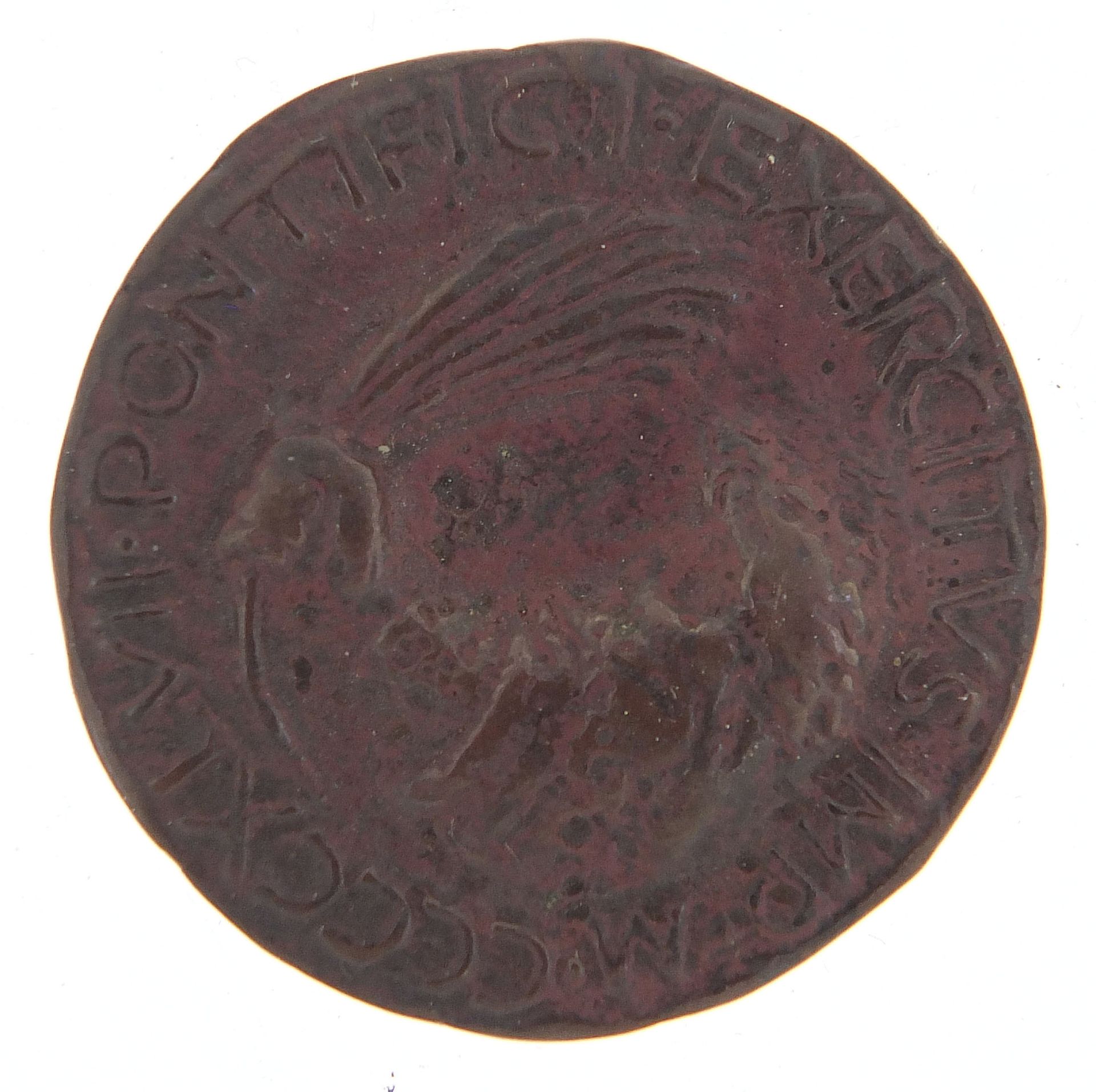 Italian medal with bust of with bust of Matteo De Pasti, dated 1447, 31mm in diameter - Image 2 of 2