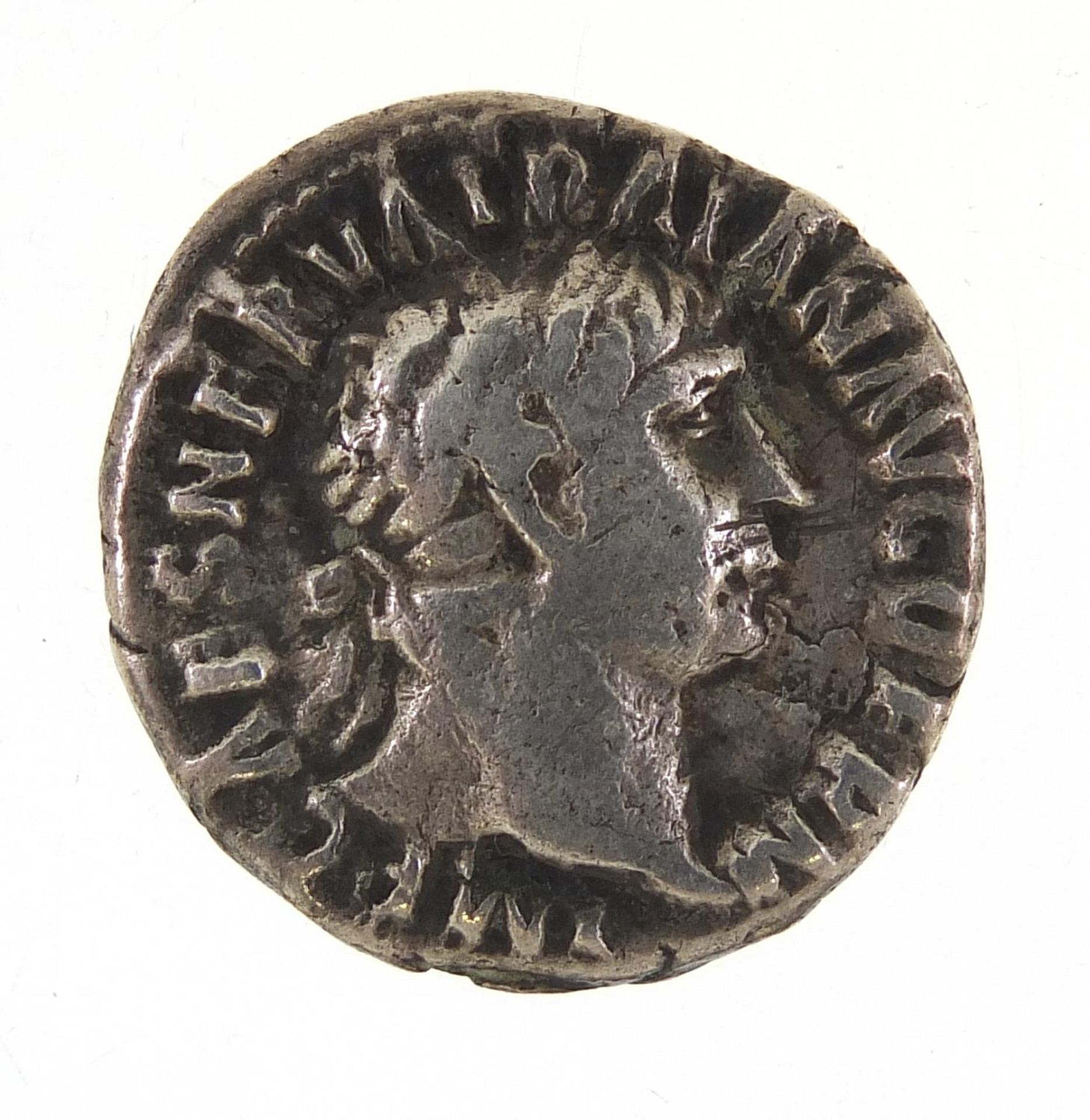 Roman silver coin, 18mm in diameter