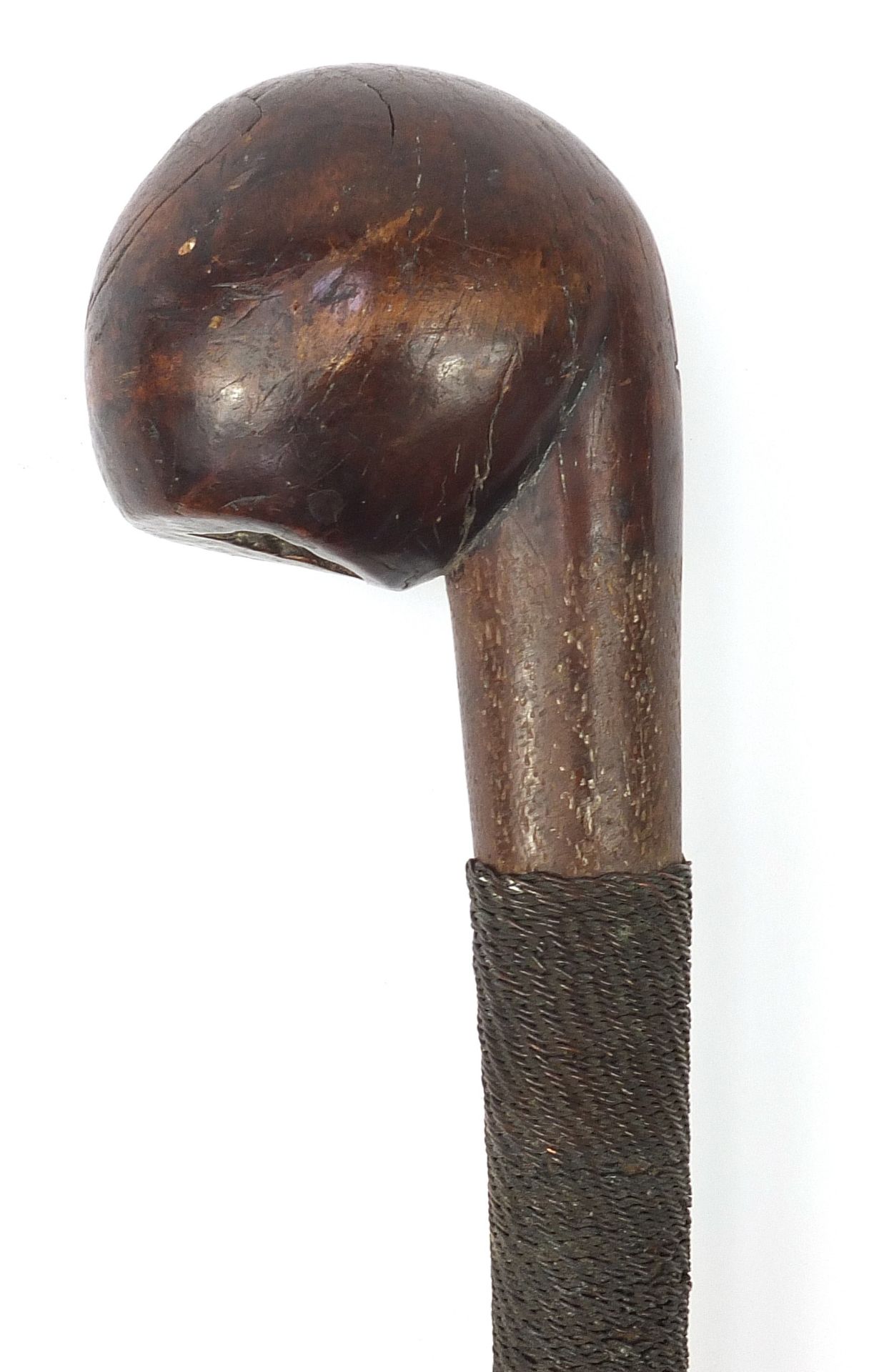 African Tribal interest Knobkerrie with metal bound handle, 60cm in length - Bild 3 aus 4