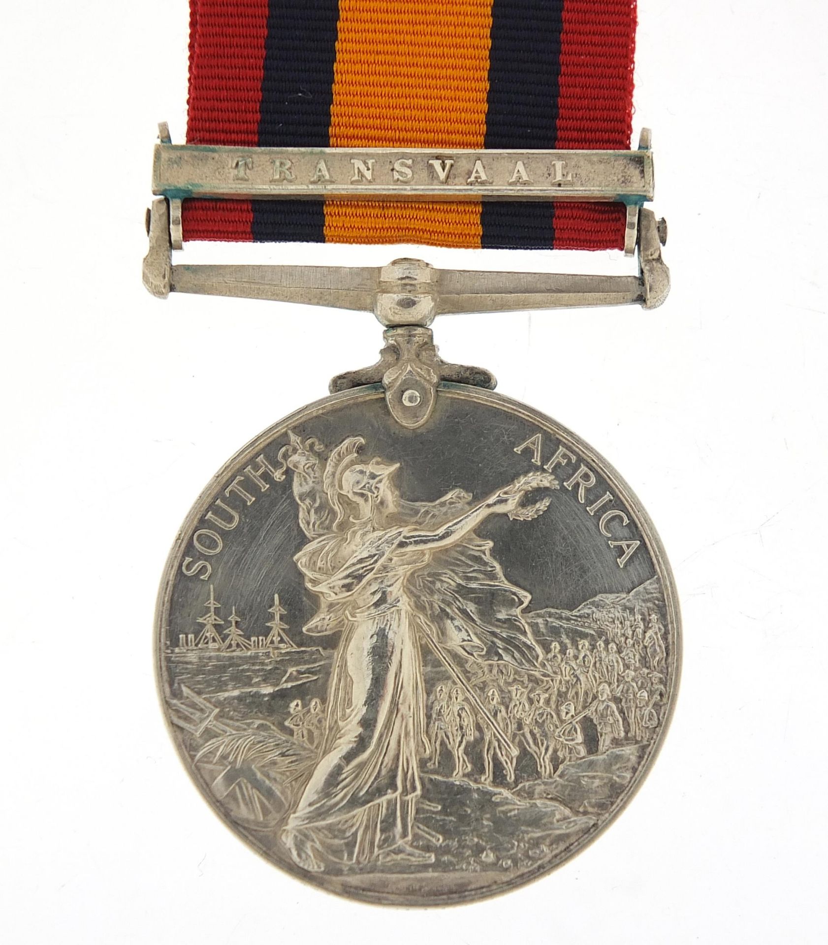 Victorian British military Queen's South Africa medal with Transvaal bar awarded to 2242TPR:J.