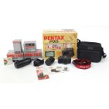 Pentax P30T camera outfit including lenses